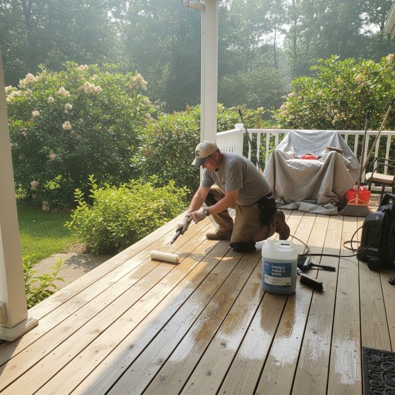 Local Deck Refinishing pros at work