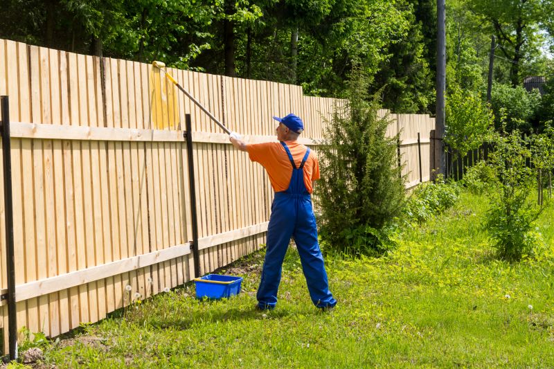 Outdoor Fence Painting